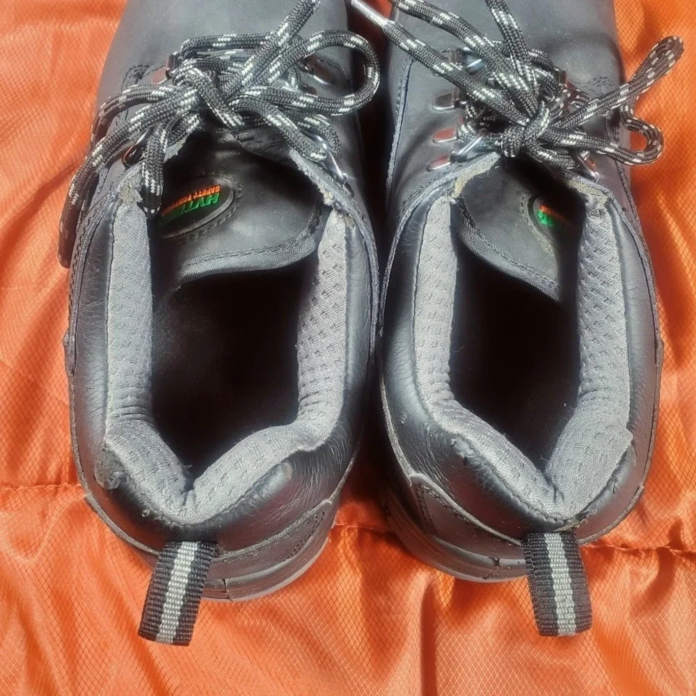 HYTEST Men's SIZE 7 WIDE Leather Lithium Oxford Safety Shoes‎ K17150 STEEL Toe